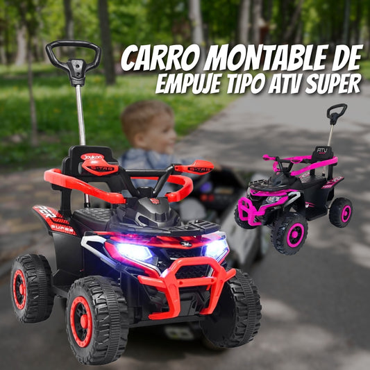 CARRO MONTABLE DE EMPUJE TIPO ATV SUPER TC-916 👶
