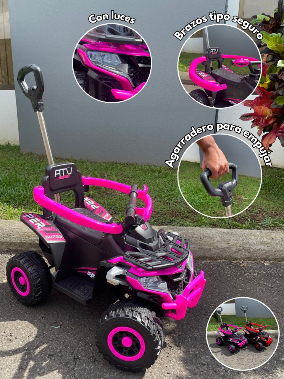 CARRO MONTABLE DE EMPUJE TIPO ATV SUPER TC-916 👶