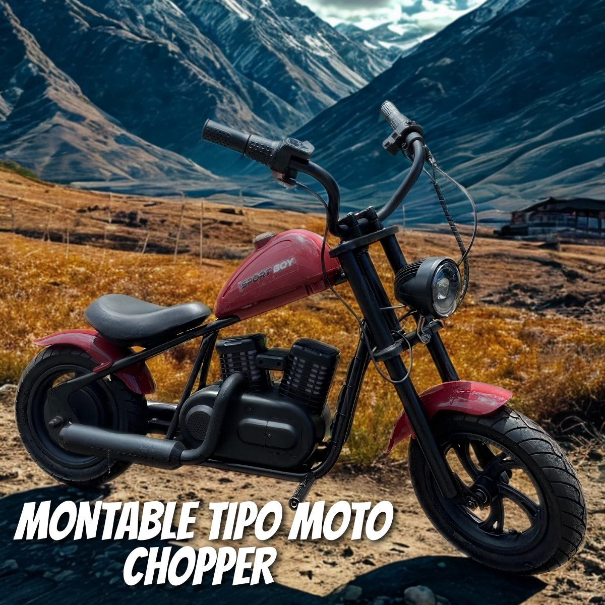 🏍️ MOTO CHOPPER VINOTINTO