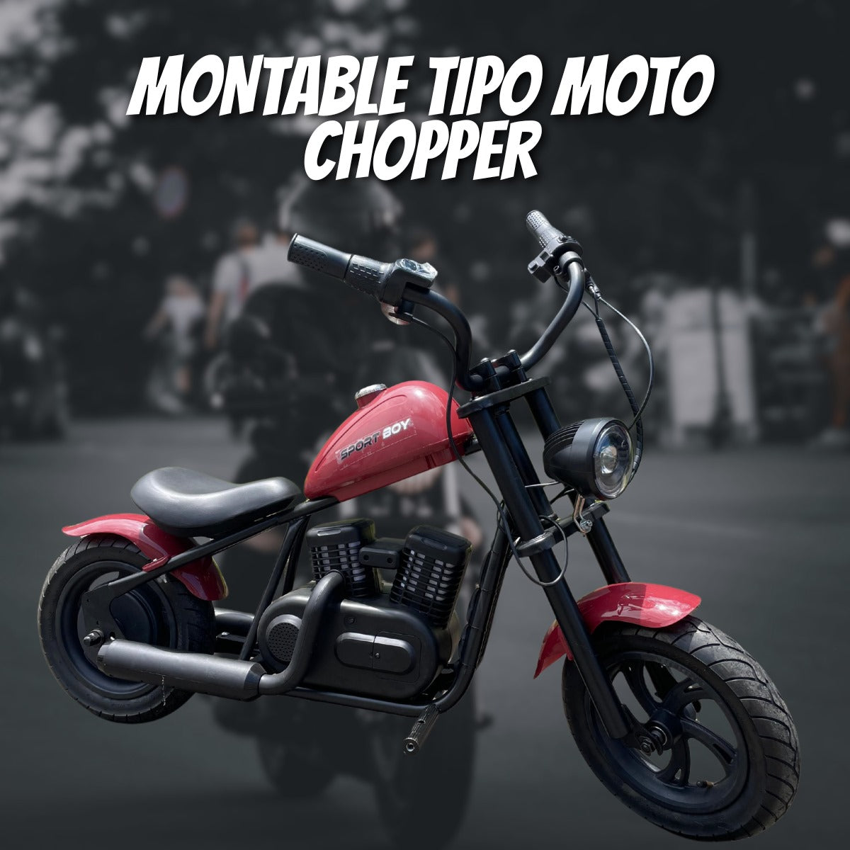 🏍️ MOTO CHOPPER VINOTINTO
