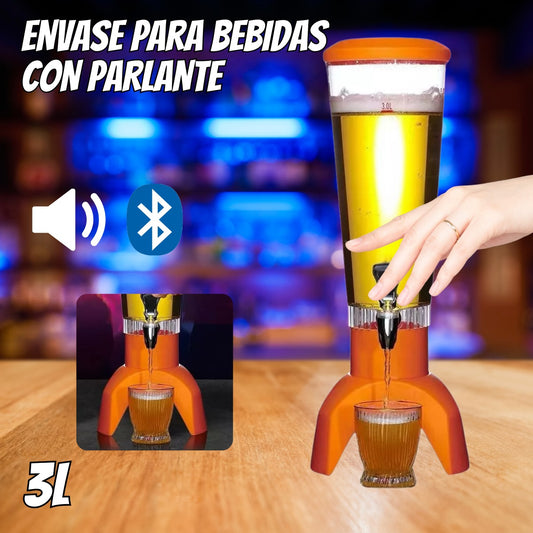 🍺 DISPENSADOR DE BEBIDAS BEER CANNON CON PARLANTE 🎶
