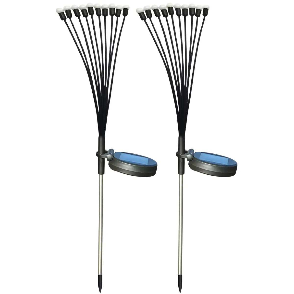 Lámpara Solar Tipo Espiga de 10 Bombillas LED para Jardín – Promoción Especial