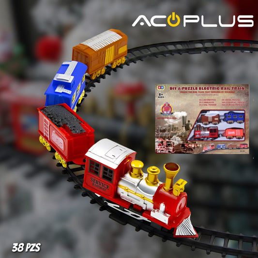🚆 TREN CLÁSICO DE NAVIDAD MODELO 245 (38 PZAS)