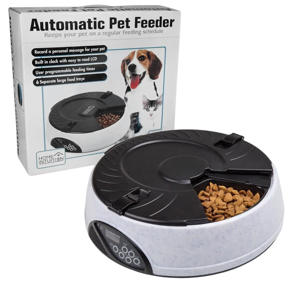 🐕 COMEDERO AUTOMÁTICO DIGITAL + FAJA RETRÁCTIL CON LUZ LED (REGALÍA)