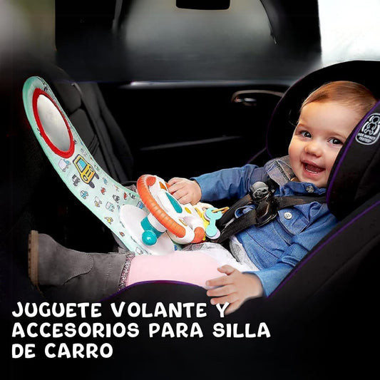 🚗 JUGUETE VOLANTE Y ACCESORIOS PARA SILLA DE CARRO – BLACK MONTH ACOPLUS
