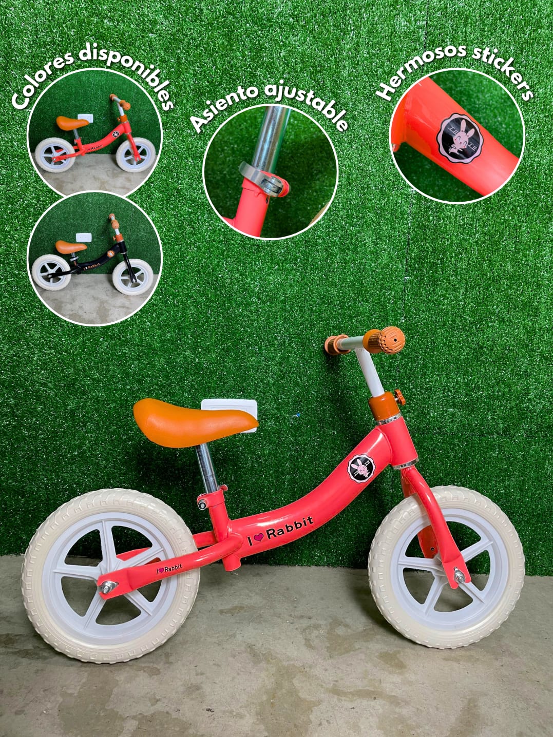 🚲 BICICLETA DE BALANCE PARA NIÑ@S – BLACK MONTH ACOPLUS