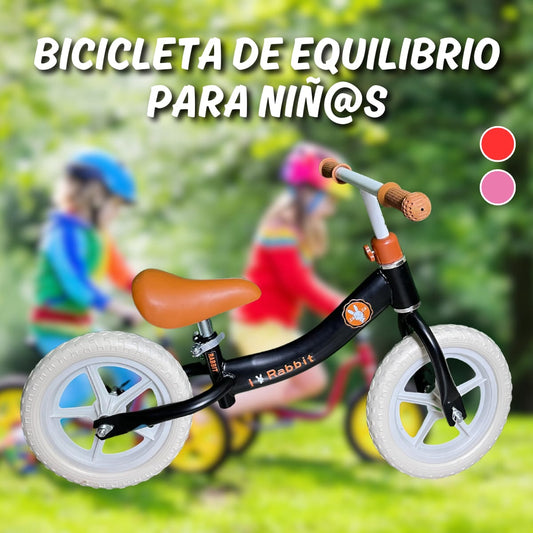 🚲 BICICLETA DE BALANCE PARA NIÑ@S – BLACK MONTH ACOPLUS