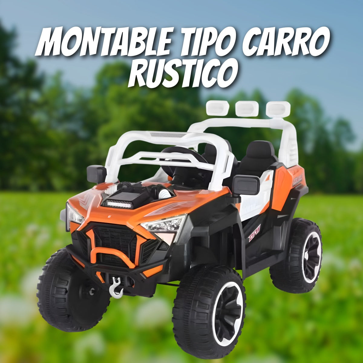 🚙 Carro Montable Infantil THUNDER STR POWER 6188 – Naranja