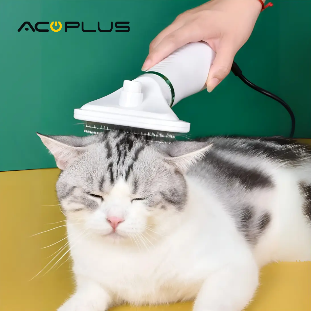 🐕 COMBO PREMIUM CUIDADO PARA MASCOTAS – PEINE CON SECADOR + GUANTE DE BAÑO Y CEPILLADO