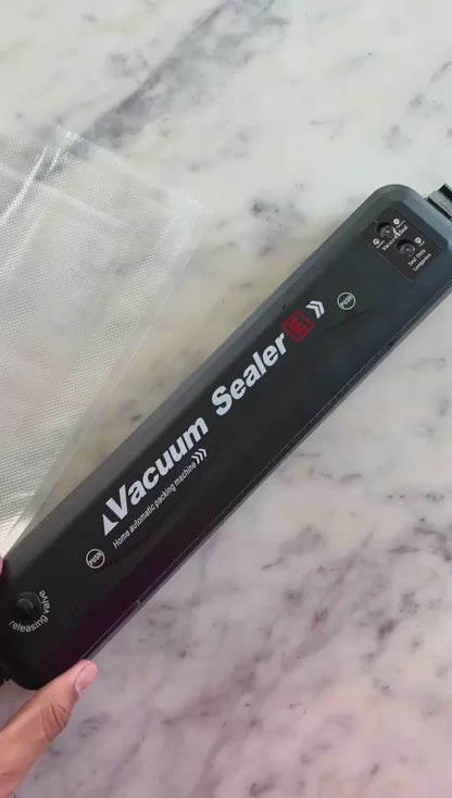 Selladora al Vacío Vacuum Sealer 70W + Rollo de Bolsas GRATIS