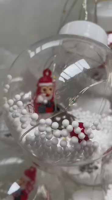 LUZ LED DE NAVIDAD 10 BOLAS C/NIEVE USB/CTRL 🎅