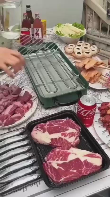 Parrilla Eléctrica Lonyan – Ideal para Casa y Apartamento