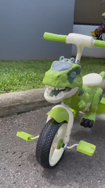 Triciclo Infantil Dinosaurio – Verde y Naranja (Black Friday)